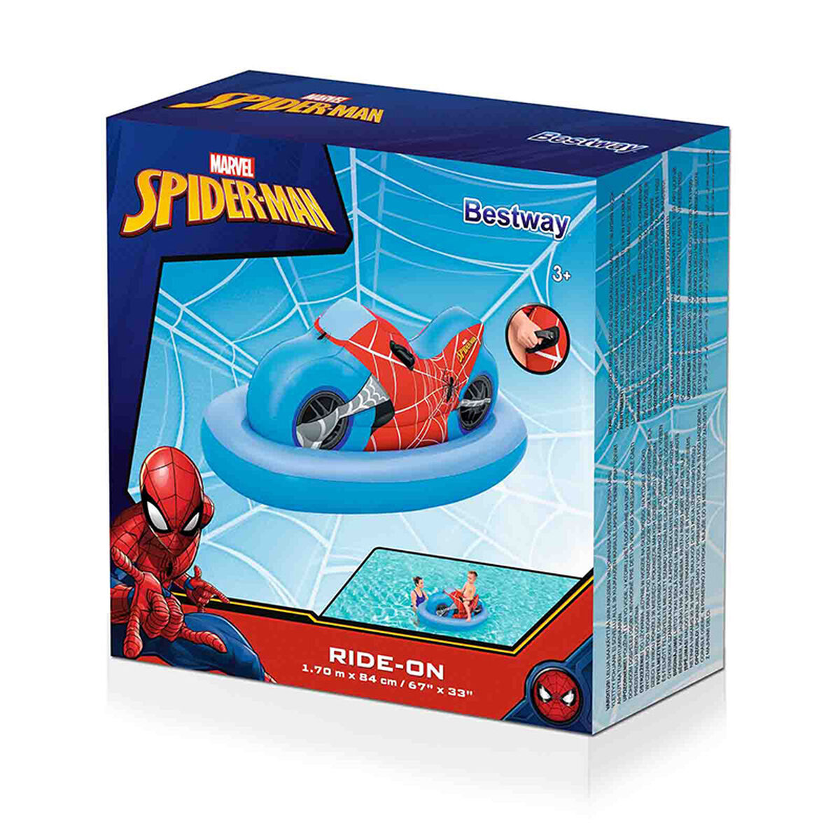 Ilmapatja Bestway Spiderman Moottoripyörä 170 x 84 cm